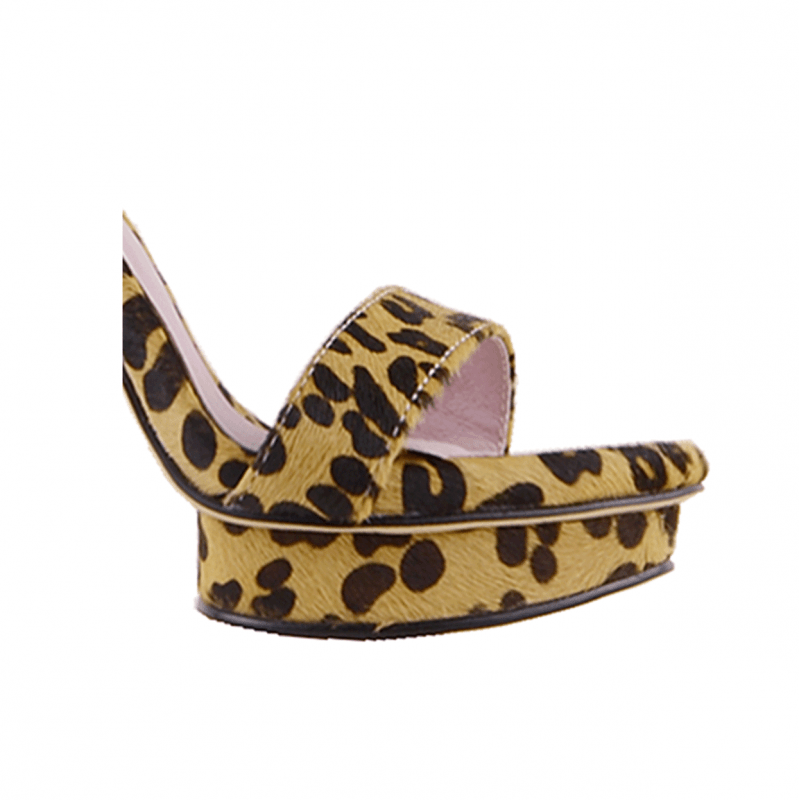 KULMA Printed Platform High Heel Sandals - 10cm - ithelabel.com