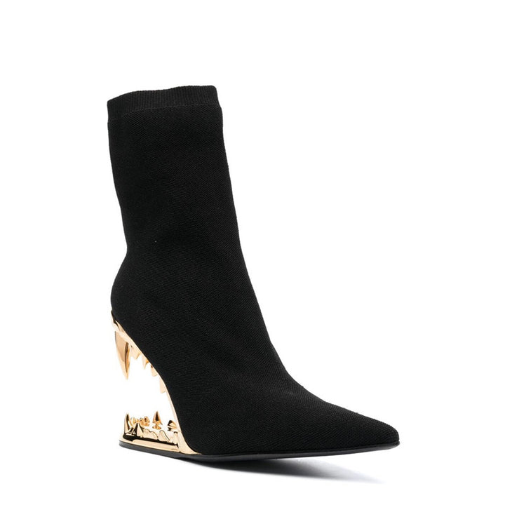 KULRE Sculptured Wedged Heel Ankle Boots