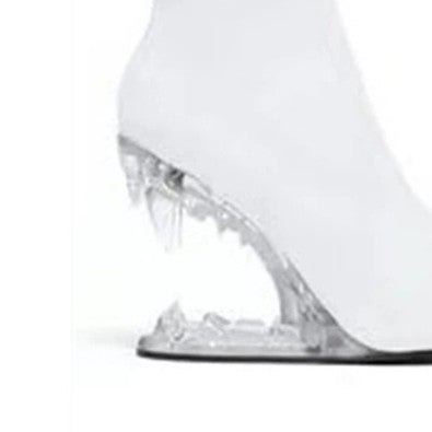 KULRE Sculptured Wedged Heel Ankle Boots
