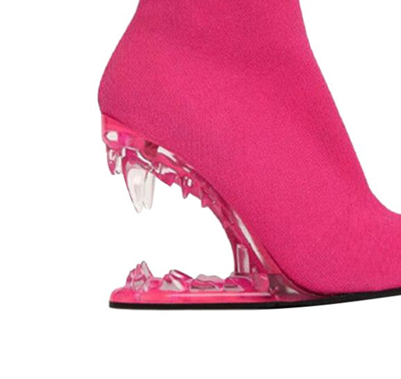 KULRE Sculptured Wedged Heel Ankle Boots
