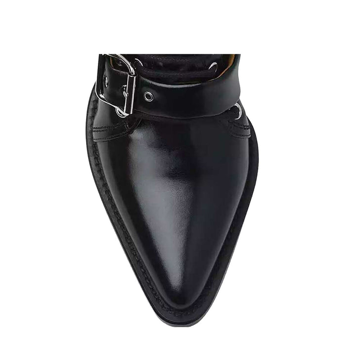 KUNIX Cut Out Biker Ankle Western Cowboy Boots - ithelabel.com