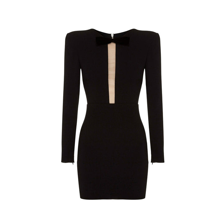 LENKA Long Sleeves Mini Evening Dress Gown