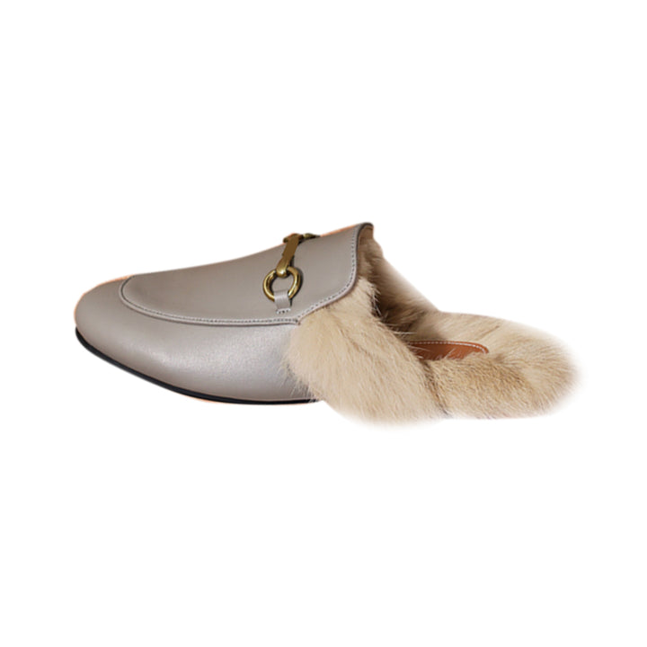 LEURA Basic Flat Scarf Slides Slippers