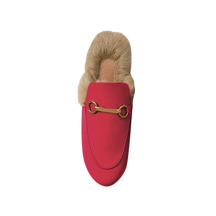 LEURA Basic Flat Scarf Slides Slippers