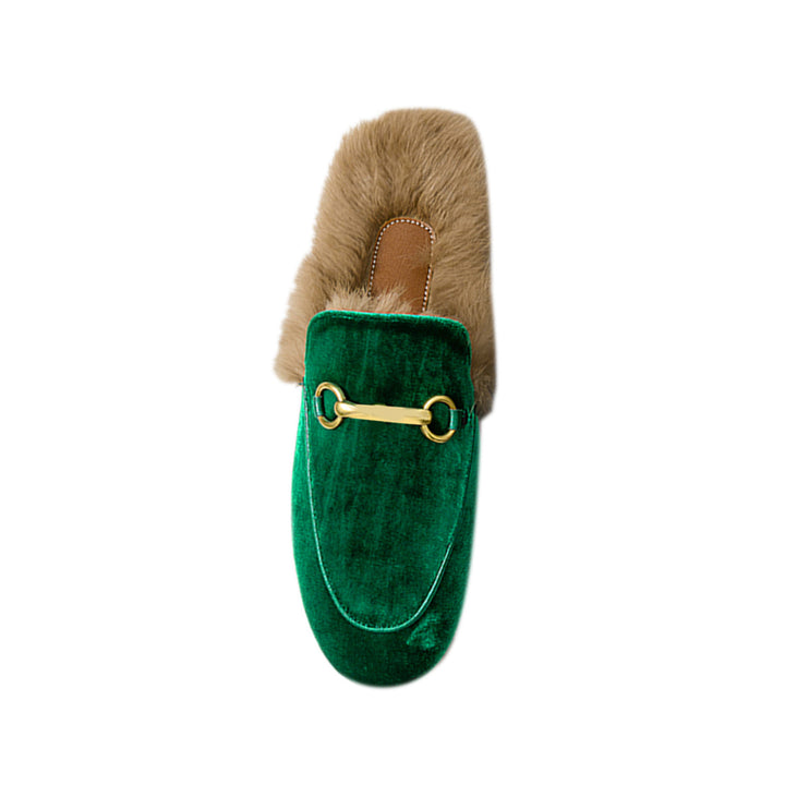 LEURA Basic Flat Scarf Slides Slippers