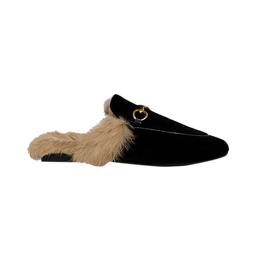 LEURA Basic Flat Scarf Slides Slippers