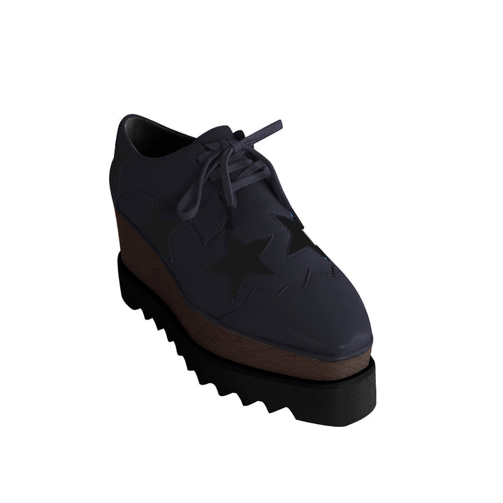 LIBBY Star Lace Up Oxfords Platform Sneakers
