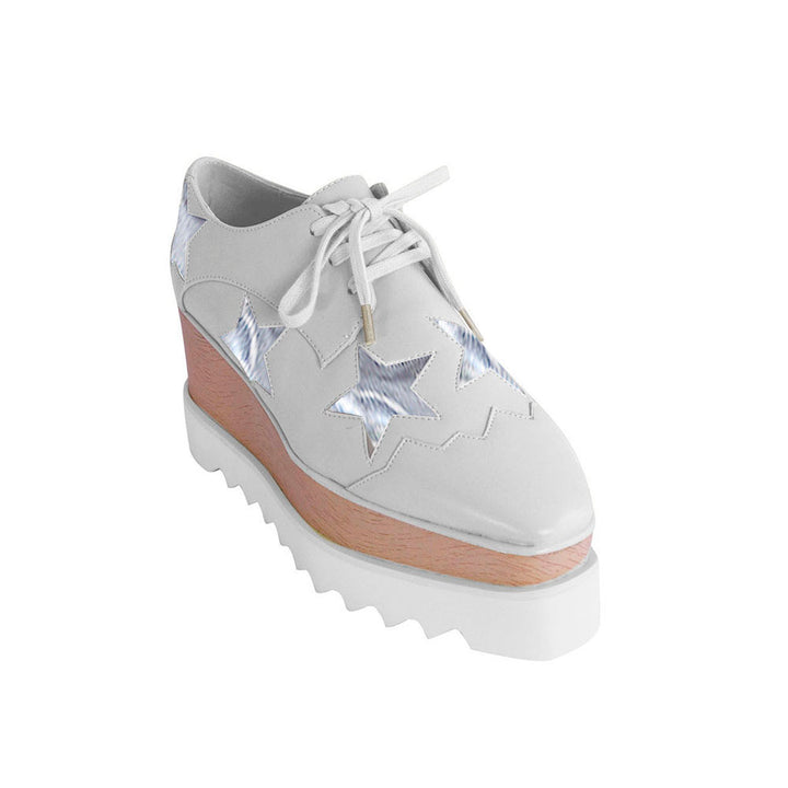 LIBBY Star Lace Up Oxfords Platform Sneakers