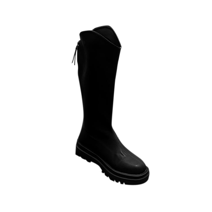 LIRUA Leather Platform Knee High Boots