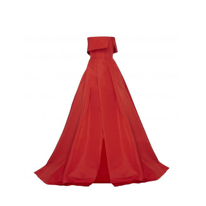 LOKIA Front Opening Tube Evening Dress Gown