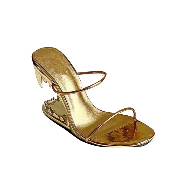 MUIFO Sculptured Wedged Heel Sandals