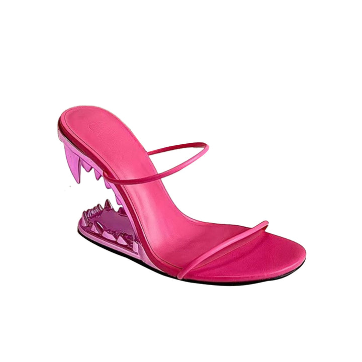 MUIFO Sculptured Wedged Heel Sandals