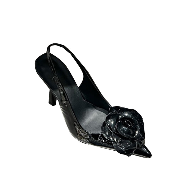 MUIWA Flower Embellished High Heel Sandals