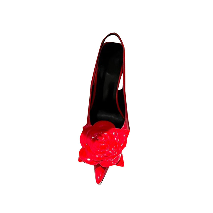 MUIWA Flower Embellished High Heel Sandals