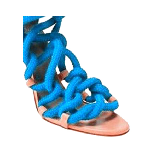 MURRY Lace Up High Heel Rope Sandals