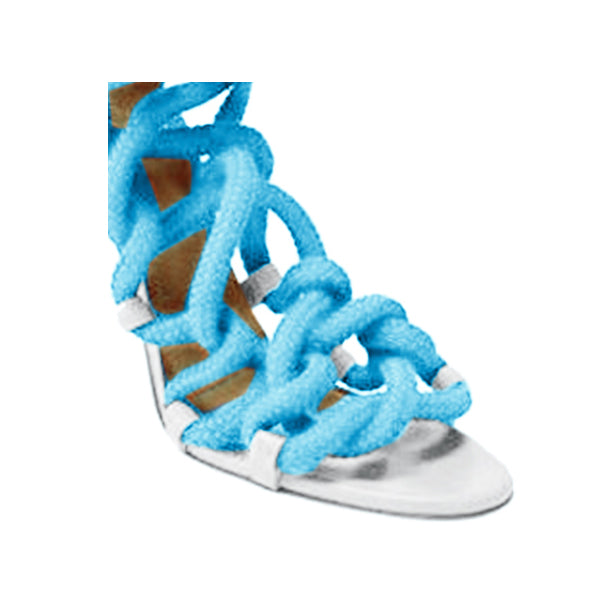 MURRY Lace Up High Heel Rope Sandals