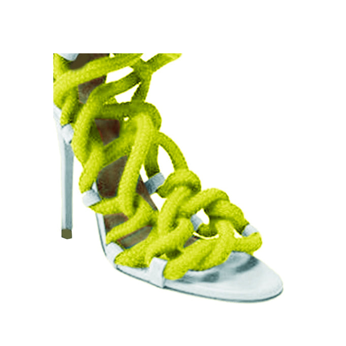 MURRY Lace Up High Heel Rope Sandals