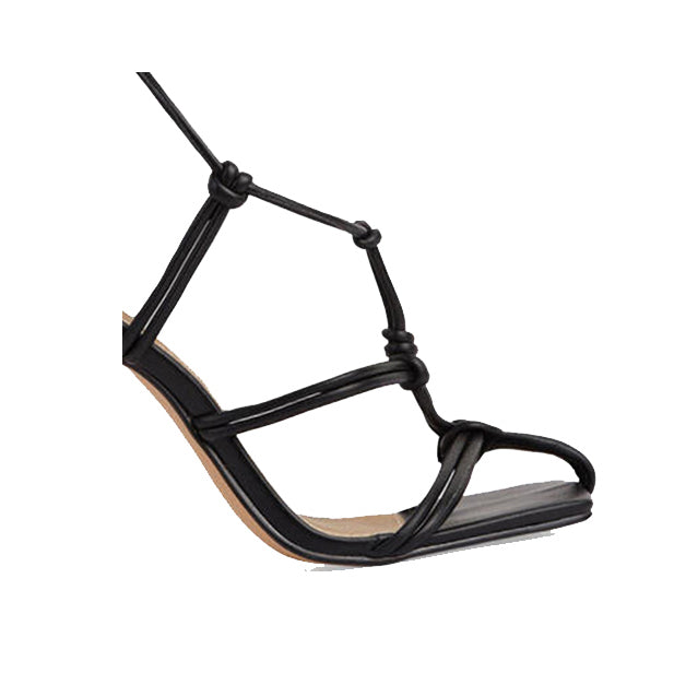 NAFRA Lace Up High Heel Sandals