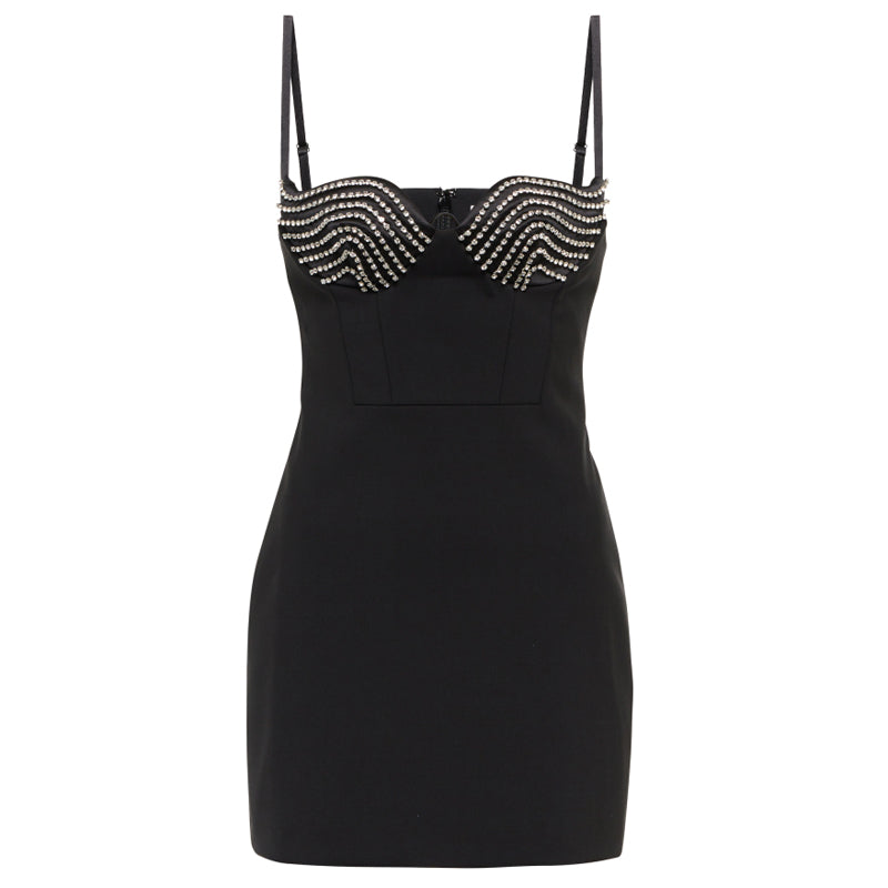 NALNI Diamante Mini Evening Dress Gown