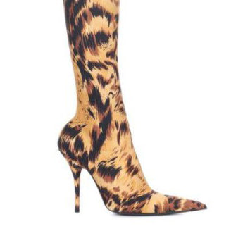 NELLE Super Pointed Toe Basic Over The Knee Sock Boots