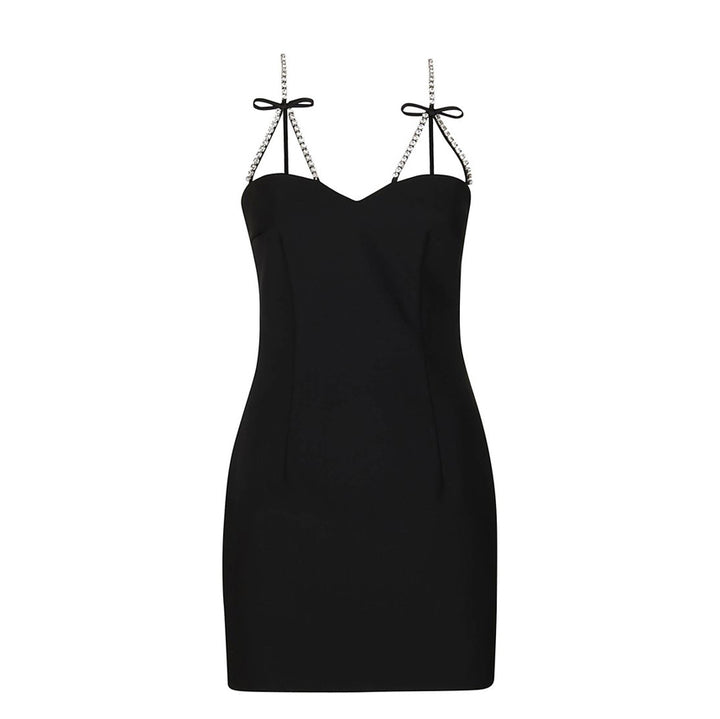 NEMIX Diamante Mini Evening Dress Gown