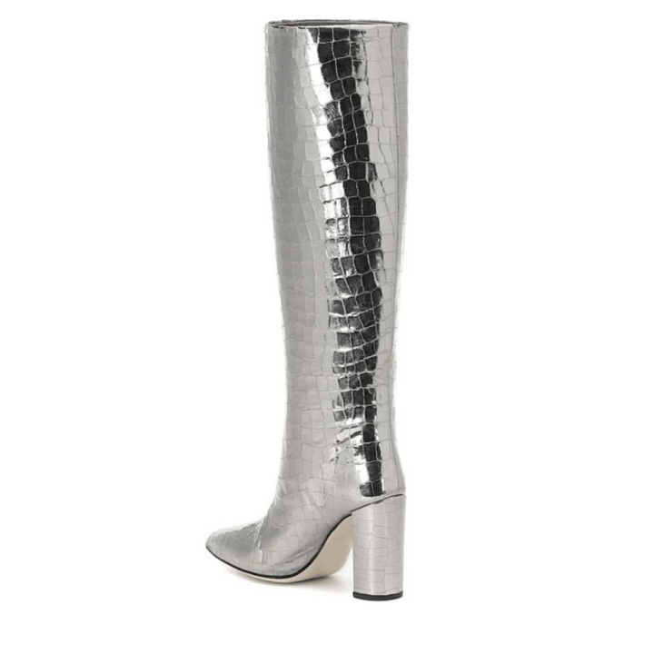OKANA Patent Leather Knee High Boots - ithelabel.com