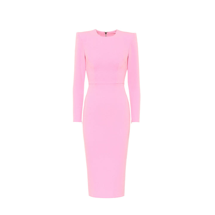 QIDIE Long Sleeves Evening Dress Gown