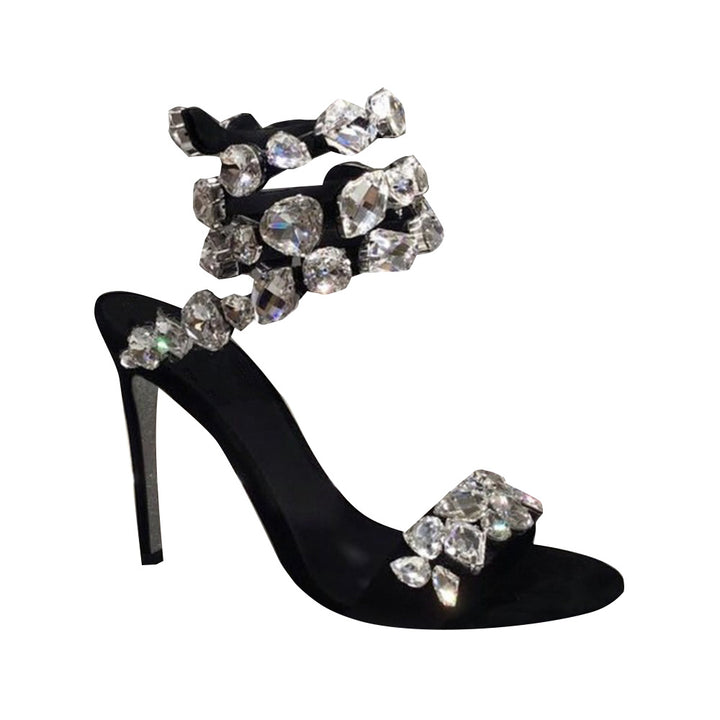 RADUI Diamante Wrap High Heel Sandals - 10cm