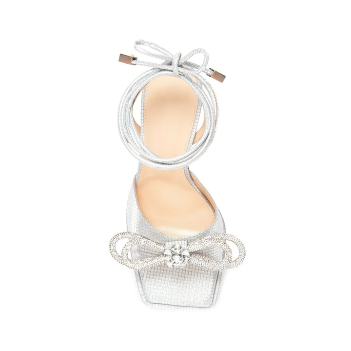 RANCY Diamante Bow Lace Up High Heel Sandals