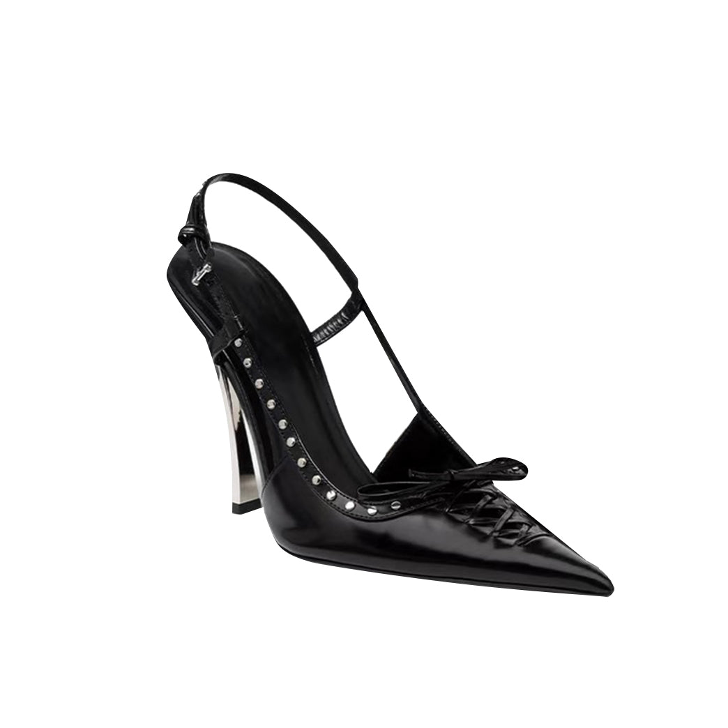 REIAH Studded High Heel Sandals