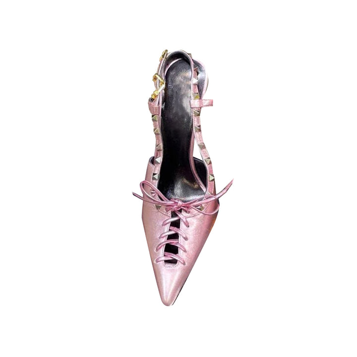 REIAH Studded High Heel Sandals