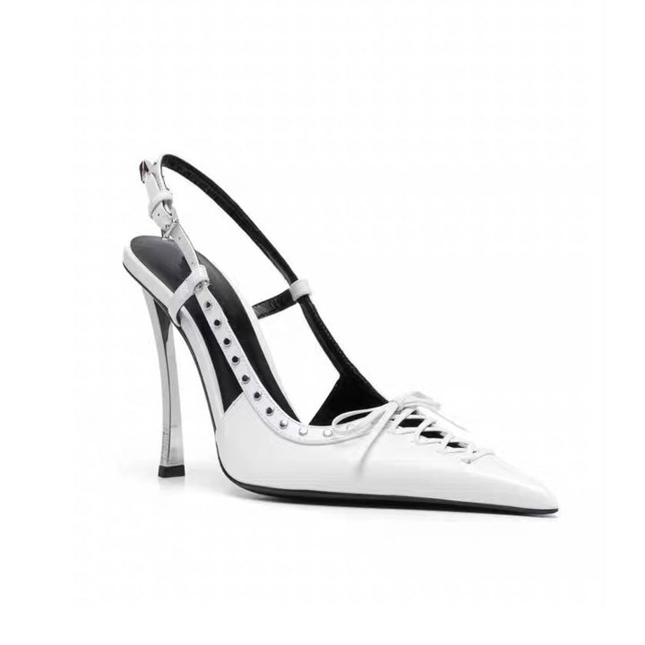 REIAH Studded High Heel Sandals