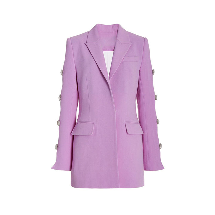 RELNO Diamante Bow Cut Out Blazer