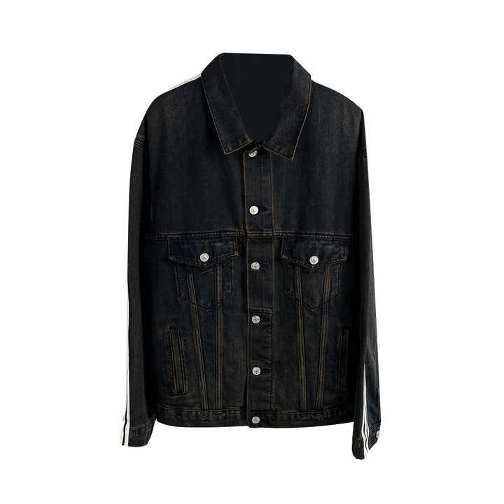 RIOMA Striped Denim Jacket