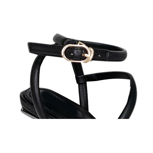 RMIOA Ankle Strap Sculptured Heel Sandals