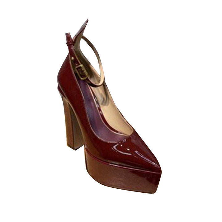 ROIRA Block Heel Platform Pumps