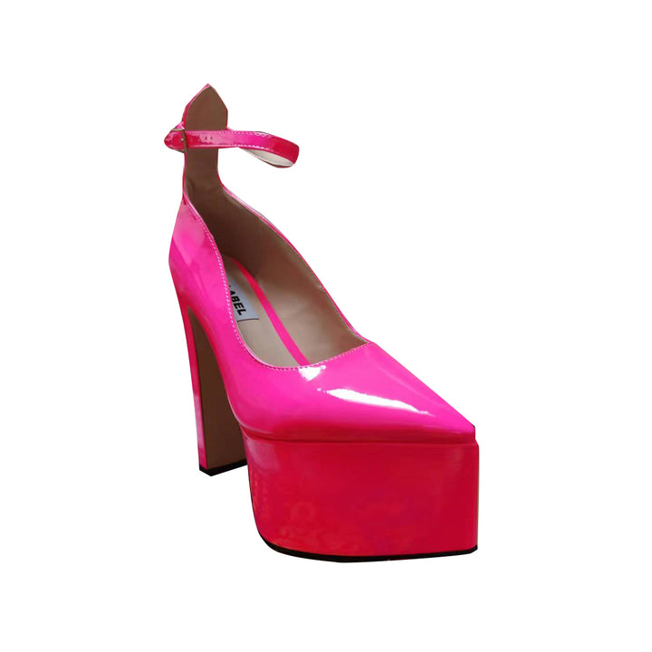 ROIRA Block Heel Platform Pumps