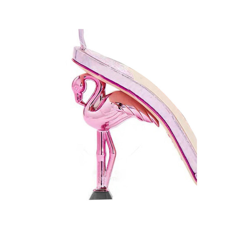 SAUAH Ankle Strap Flamingo Heel Sandals