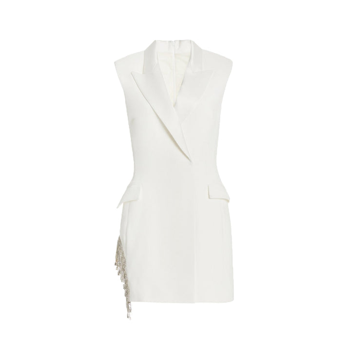 SIJIT Diamante Fringed Mini Evening Dress Gown