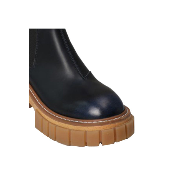 SIKIO Leather Platform Ankle Boots - ithelabel.com
