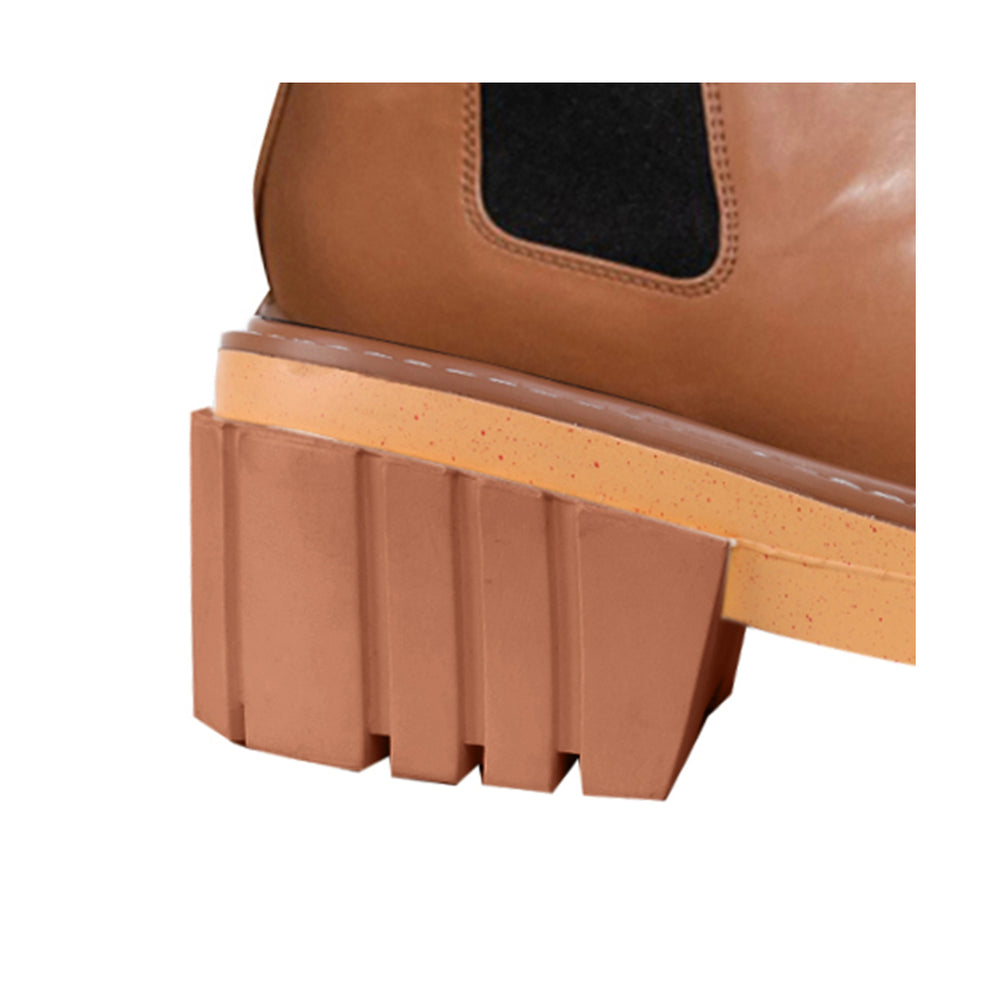 SIKIO Leather Platform Ankle Boots - ithelabel.com