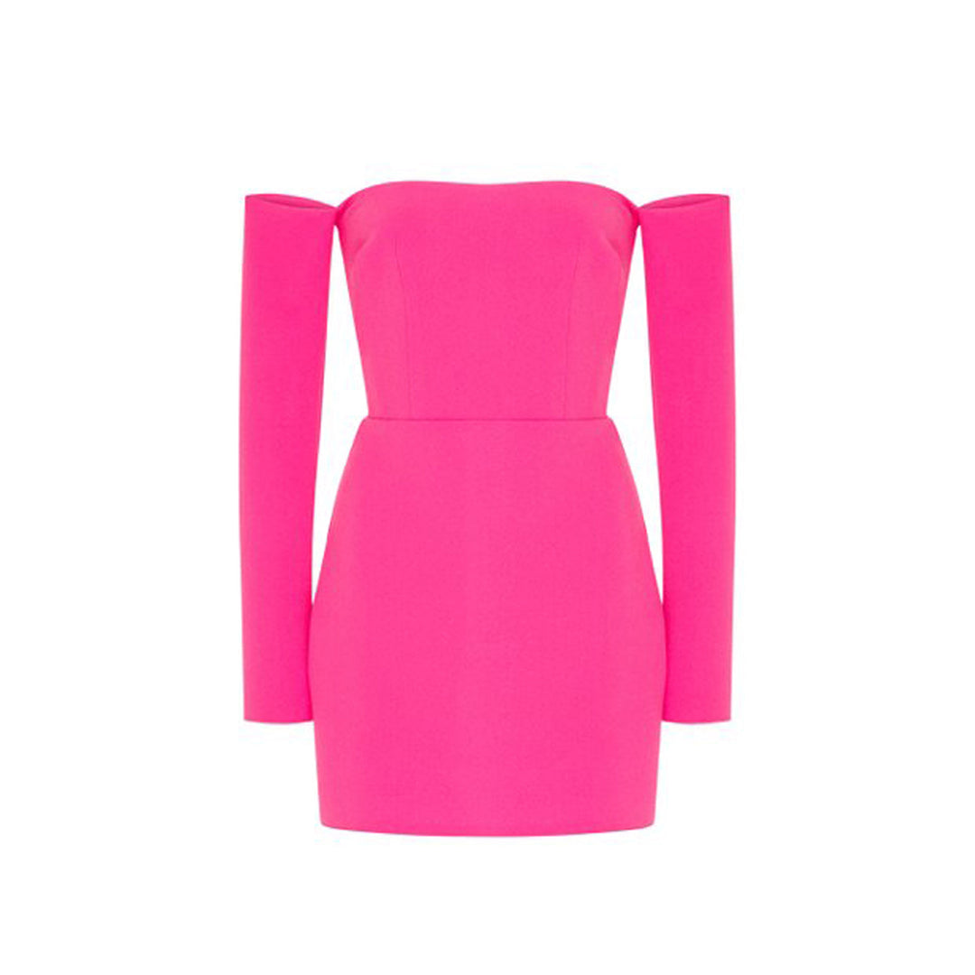 SITIE Off-Shoulder Mini Evening Dress Gown