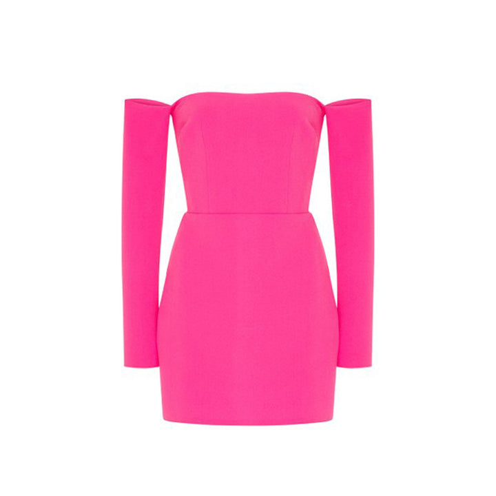 SITIE Off-Shoulder Mini Evening Dress Gown
