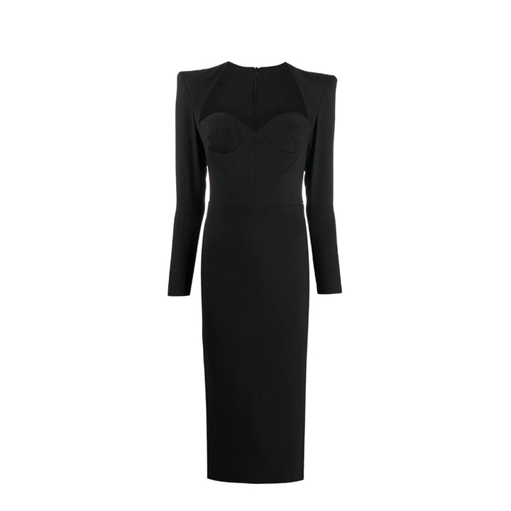 SKINA Long Sleeves Evening Dress Gown