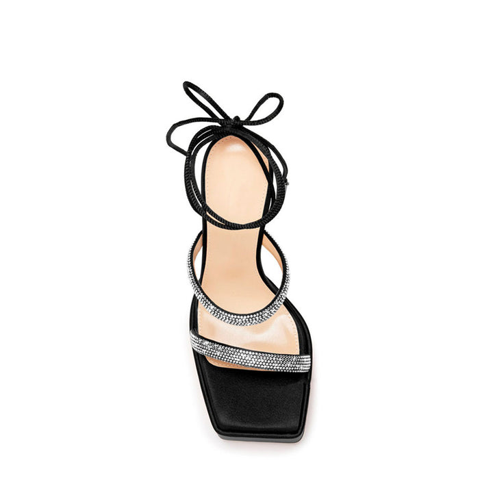 UNLEV Diamante Lace Up Platform Sandals