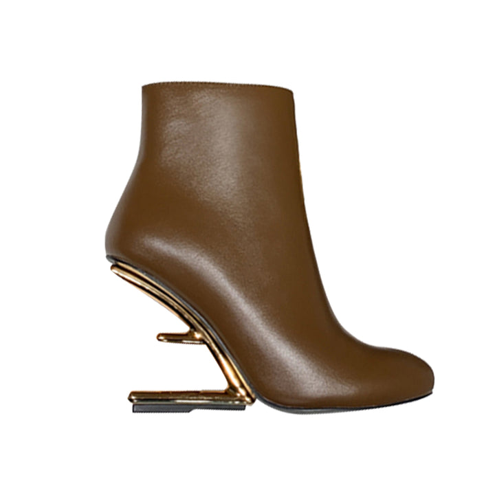 VANUI Sculptured Heel Ankle Boots