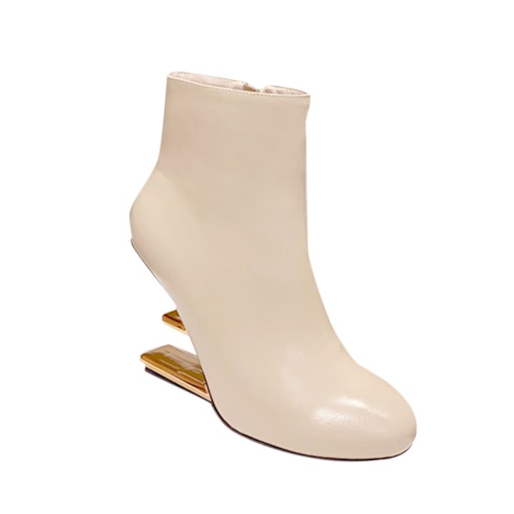 VANUI Sculptured Heel Ankle Boots