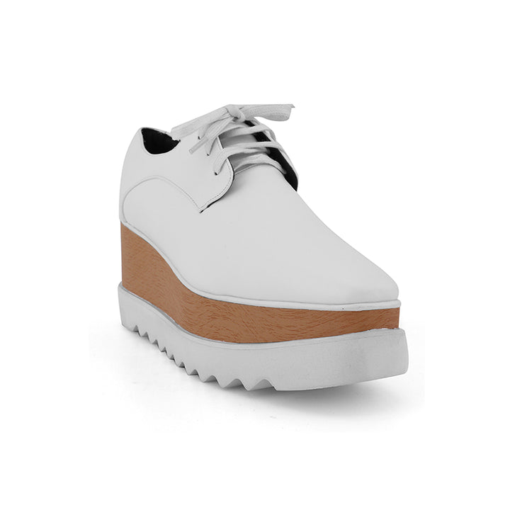 WEMER Lace Up Oxford Platform Sneakers - ithelabel.com