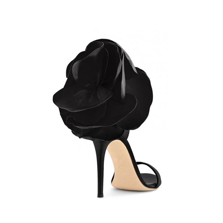 JUANE Flower Embellished High Heel Sandals - 9.5cm