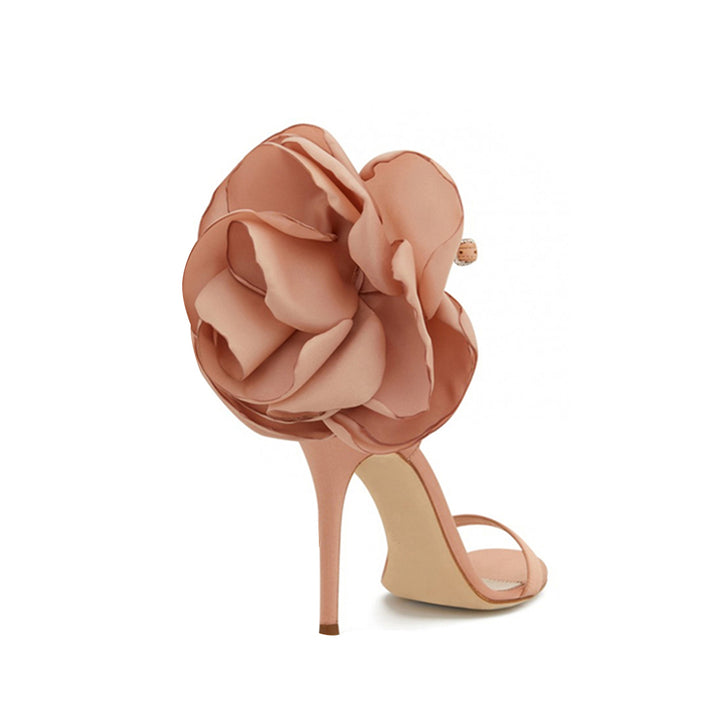 JUANE Flower Embellished High Heel Sandals - 9.5cm